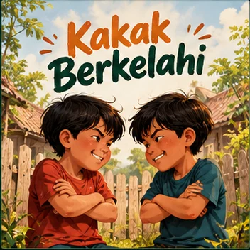 Ilustrasi sampul Kakak Berkelahi
